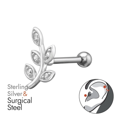 11 Mm-Es Levél - 1,2X8 Mm-Es Súlyzó (16 G) Természet Észer | All4silver