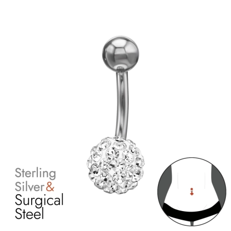 8 Mm-Es Ferido 1,6X10 mm (14 G) Belly Bananas Észer | All4silver