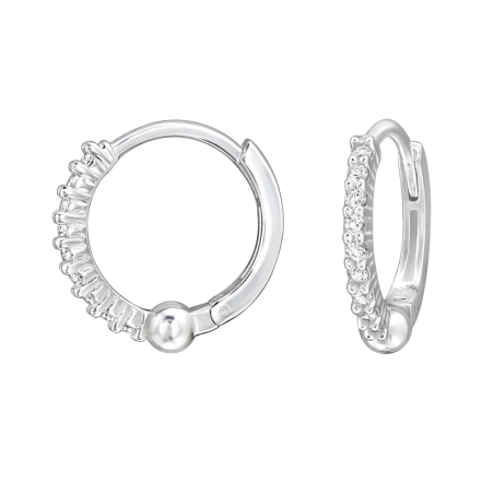 Minimalista Huggie Karikagyűrűk Cirkóniáva Huggies Észer | All4silver