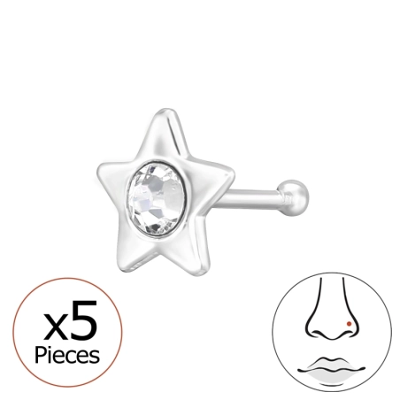 5 mm Csillag Csillag, Hold és a Nap Észer | All4silver