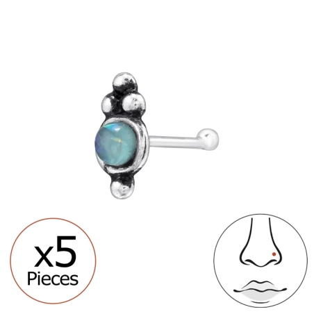 Kerek orr piercing  - 925 Ezüst Orrpiercing