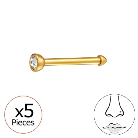 2mm egyenes (20G) orr piercing x 5 db Mértani Észer | All4silver