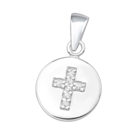 Kereszt cirkóniával Cirkónia medálok Észer | All4silver