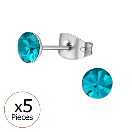 5mm Kör X5 Acél Stift Észer | All4silver