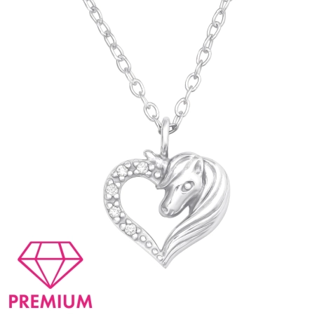 Egyszarvú A Szívben - Premium* Nyakláncok Észer | All4silver
