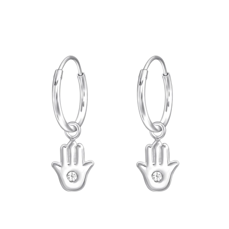 Hamsa Karika fülbevaló Észer | All4silver
