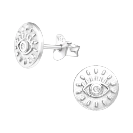 Gonosz Szem Cirkónia stift fülbevaló Észer | All4silver