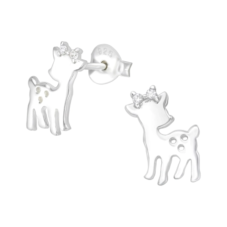 Szarvas Cirkónia stift fülbevaló Észer | All4silver
