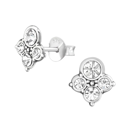 Antik kristály stift fülbevaló Észer | All4silver