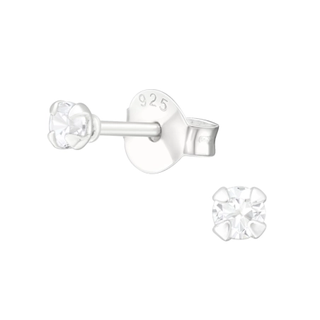 Kerek 2.5mm Alap fülbevaló Észer | All4silver