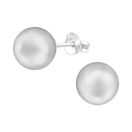 8mm Stift fülbevaló gyönggyel Észer | All4silver