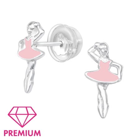 Balerina - Premium - 925 Ezüst Színes Fülbevalók