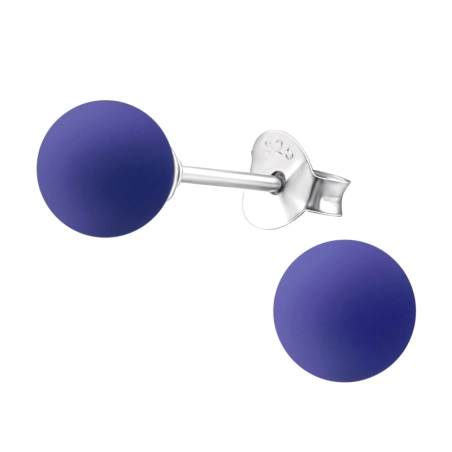 Matt 6mm Stift fülbevaló gyönggyel Észer | All4silver