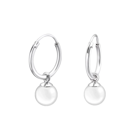 Ezüst 12mm Kerek Karika fülbevaló Észer | All4silver
