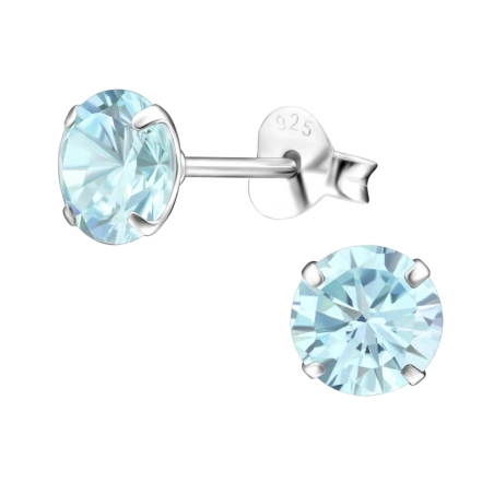 Ezüst Kerek 6mm Alap fülbevaló Észer | All4silver