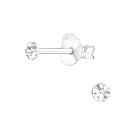 Ezüst Kerek 2,5mm Alap fülbevaló Észer | All4silver