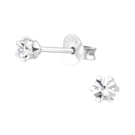 Ezüst Kerek 3mm Alap fülbevaló Észer | All4silver
