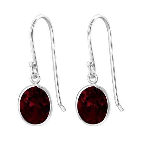 Ezüst Ovel Cirkon Fülbevaló Észer | All4silver